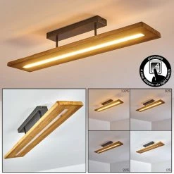 Hofstein Adak Deckenleuchte LED Grau, 1-flammig