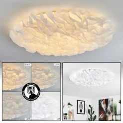 Hofstein Adegoiva Deckenleuchte LED Weiß, 1-flammig