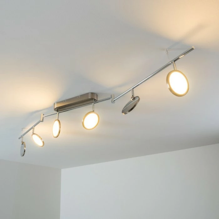 Hofstein Alberton Deckenleuchte LED Nickel-Matt, 6-flammig – Bild 11