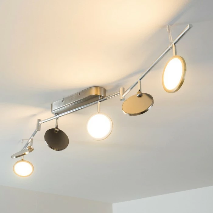 Hofstein Alberton Deckenleuchte LED Nickel-Matt, 6-flammig – Bild 14