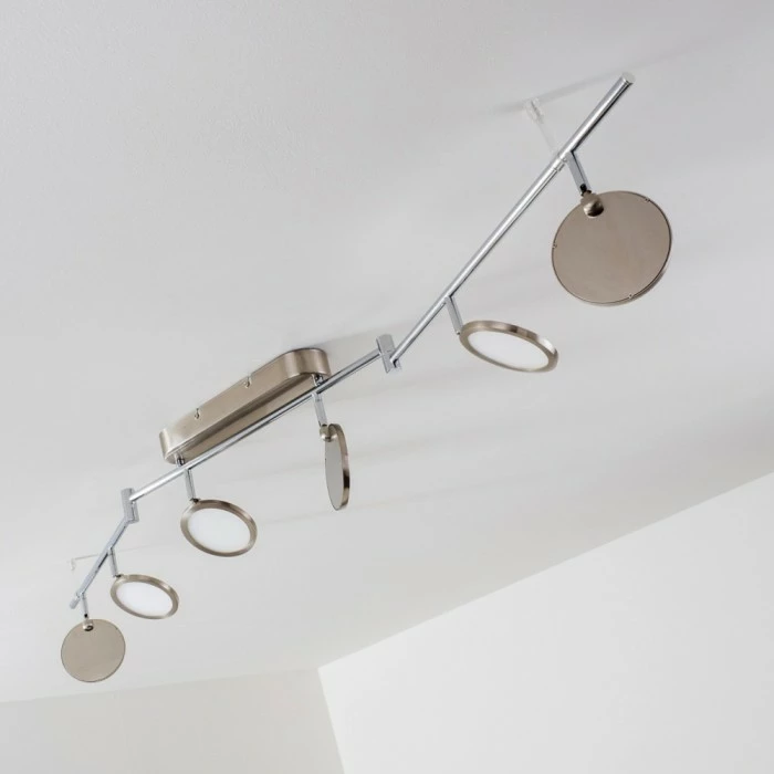 Hofstein Alberton Deckenleuchte LED Nickel-Matt, 6-flammig – Bild 18