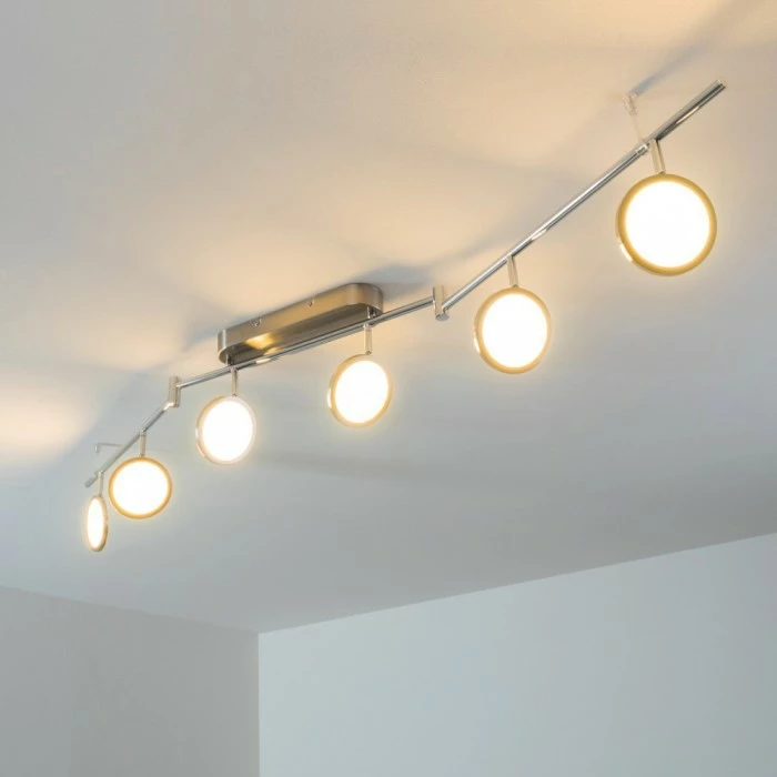 Hofstein Alberton Deckenleuchte LED Nickel-Matt, 6-flammig – Bild 20