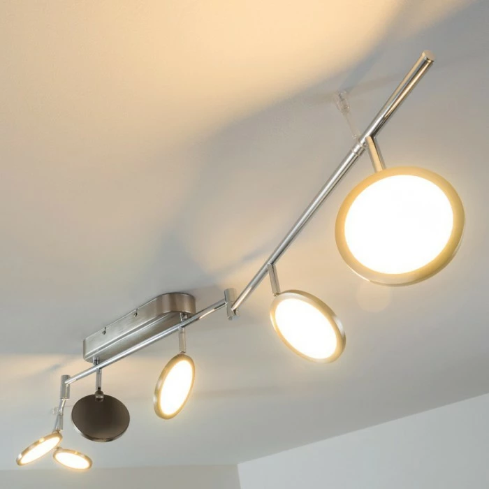 Hofstein Alberton Deckenleuchte LED Nickel-Matt, 6-flammig – Bild 23