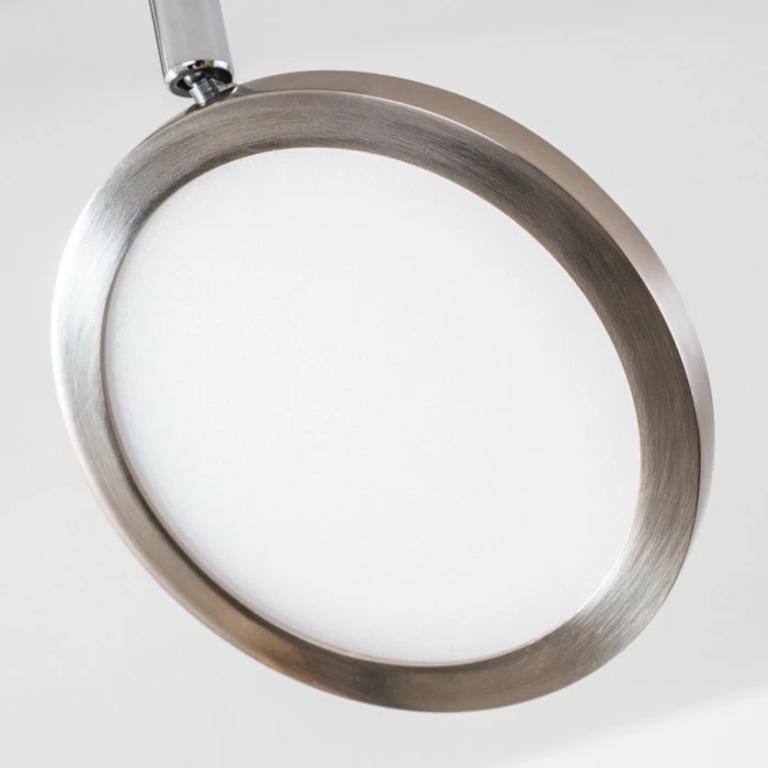 Hofstein Alberton Deckenleuchte LED Nickel-Matt, 6-flammig – Bild 5