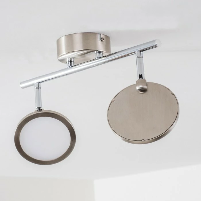 Hofstein Alberton Deckenleuchte LED Hellbraun, 2-flammig – Bild 13