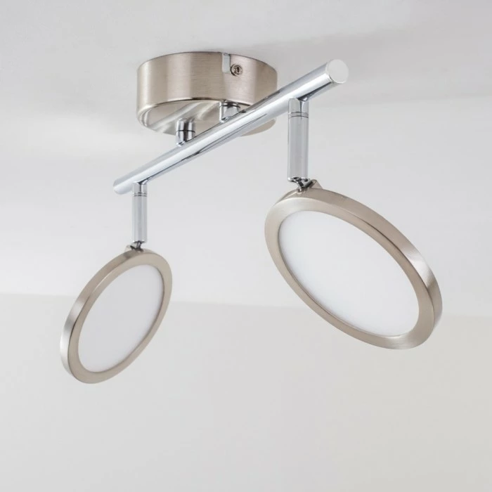 Hofstein Alberton Deckenleuchte LED Hellbraun, 2-flammig – Bild 14