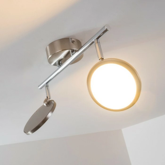 Hofstein Alberton Deckenleuchte LED Hellbraun, 2-flammig – Bild 16