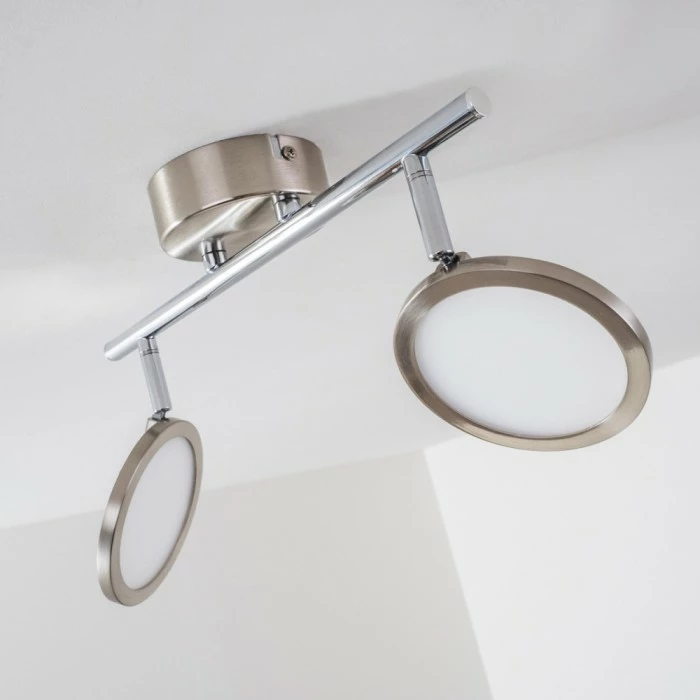 Hofstein Alberton Deckenleuchte LED Hellbraun, 2-flammig – Bild 5