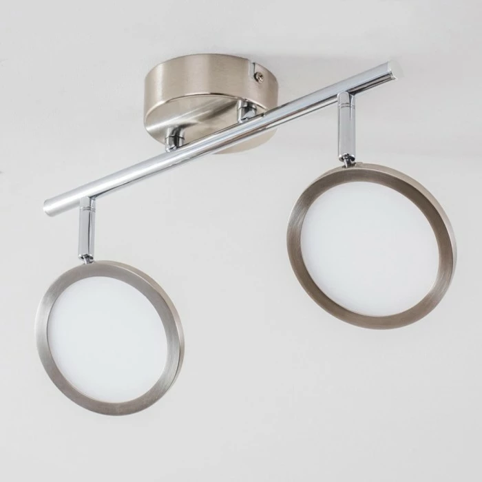 Hofstein Alberton Deckenleuchte LED Hellbraun, 2-flammig – Bild 10