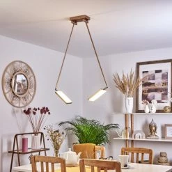 Hofstein Anneau Deckenleuchte LED Chrom, Gold, 2-flammig