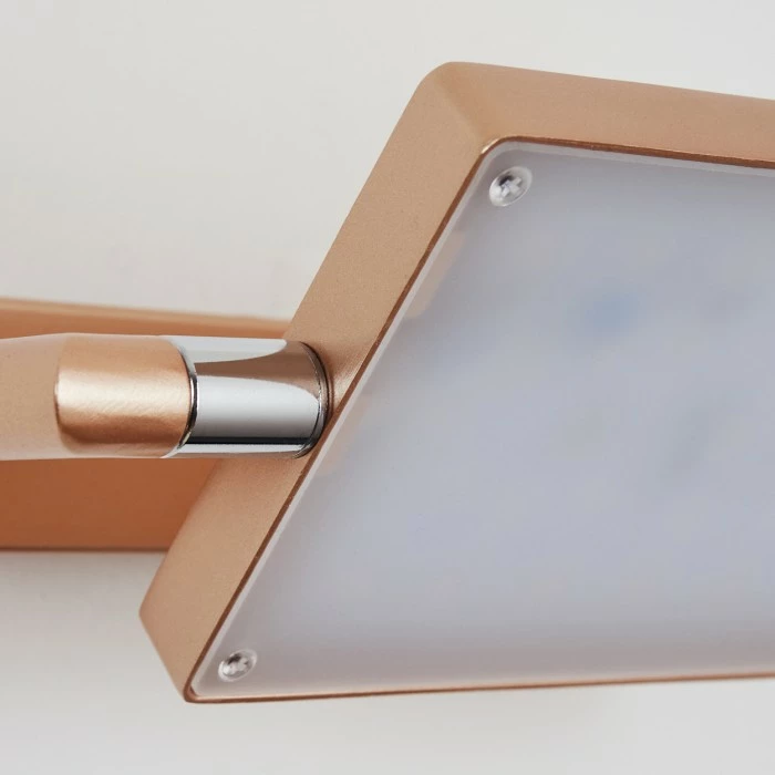 Hofstein Anneau Wandleuchte LED Chrom, Kupferfarben, 1-flammig – Bild 3