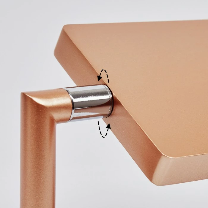 Hofstein Anneau Wandleuchte LED Chrom, Kupferfarben, 1-flammig – Bild 6