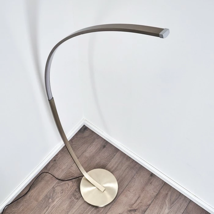 Hofstein Antares Bogenlampe LED Nickel-Matt, 1-flammig – Bild 7