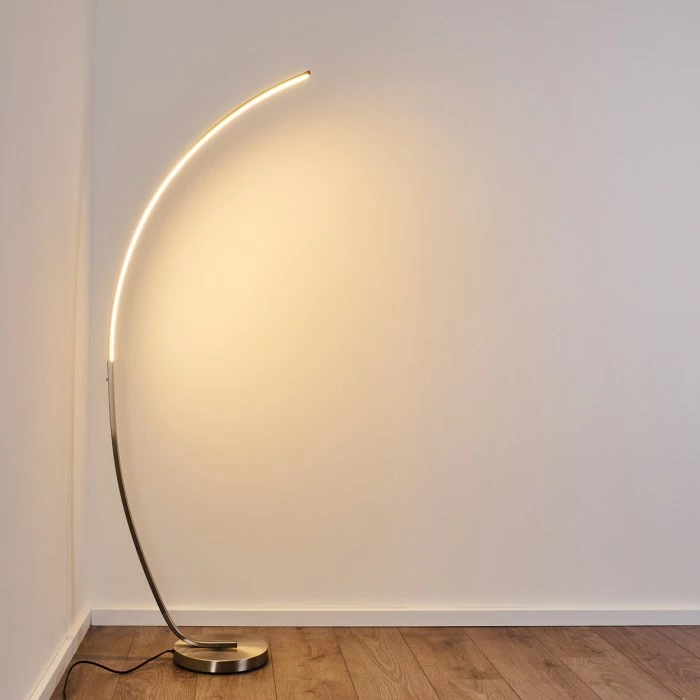 Hofstein Antares Bogenlampe LED Nickel-Matt, 1-flammig – Bild 8