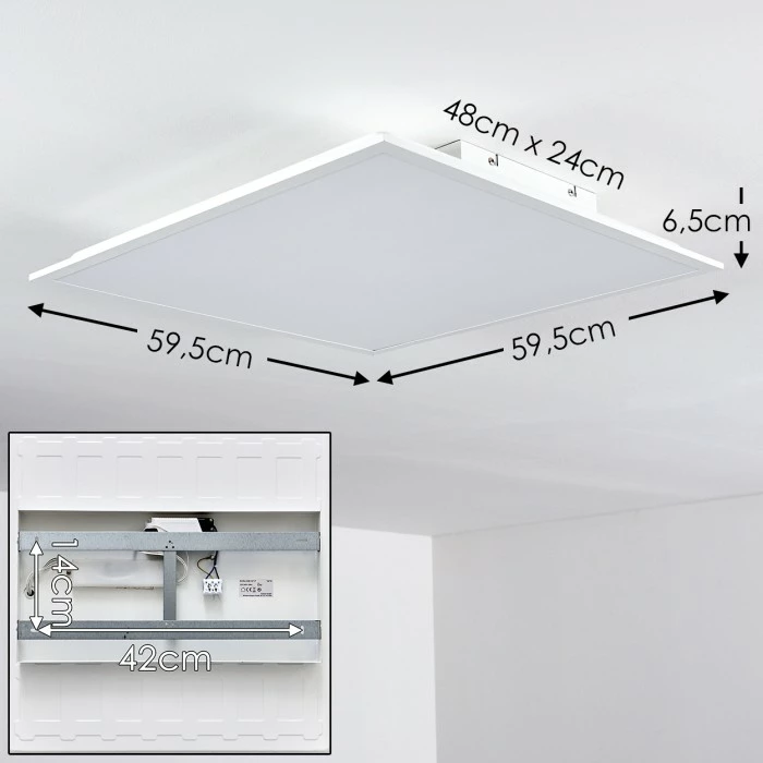 Hofstein Antria Deckenleuchte LED Weiß, 1-flammig – Bild 2