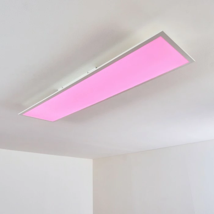 Hofstein Antria LED Panel Weiß, 1-flammig, Fernbedienung, Farbwechsler – Bild 17