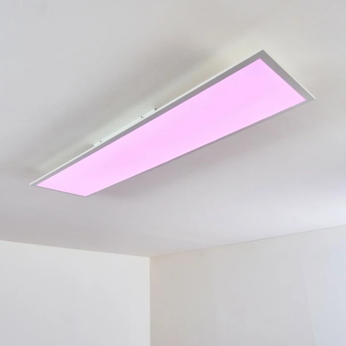 Hofstein Antria LED Panel Weiß, 1-flammig, Fernbedienung, Farbwechsler – Bild 4