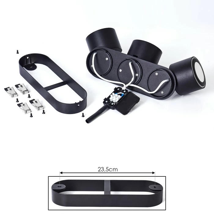 Hofstein Appleton Deckenleuchte LED Schwarz, 2-flammig – Bild 5