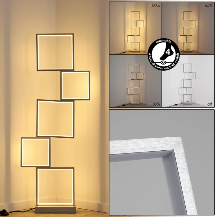 Hofstein Bacolod Stehleuchte LED Aluminium, 1-flammig