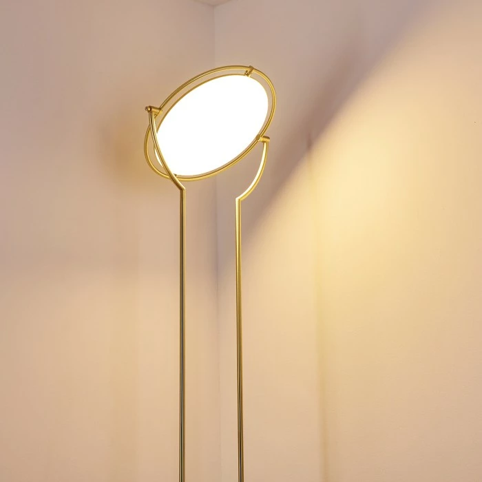 Hofstein Baise Deckenfluter LED Messing, 1-flammig – Bild 13