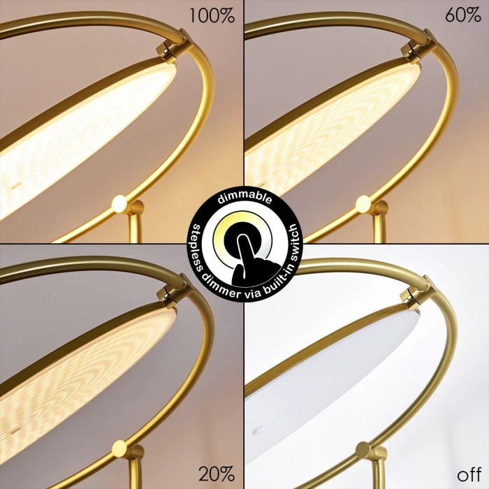 Hofstein Baise Deckenfluter LED Messing, 1-flammig – Bild 5