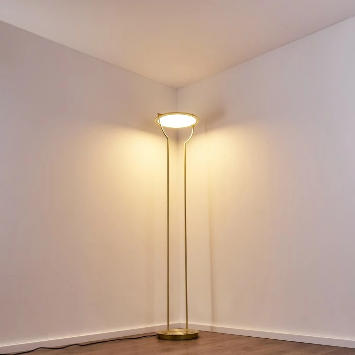 Hofstein Baise Deckenfluter LED Messing, 1-flammig – Bild 9