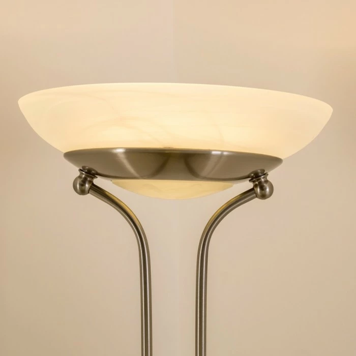 Hofstein Biot Deckenfluter LED Nickel-Matt, 2-flammig – Bild 9