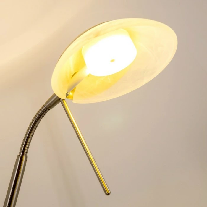 Hofstein Biot Deckenfluter LED Nickel-Matt, 2-flammig – Bild 10