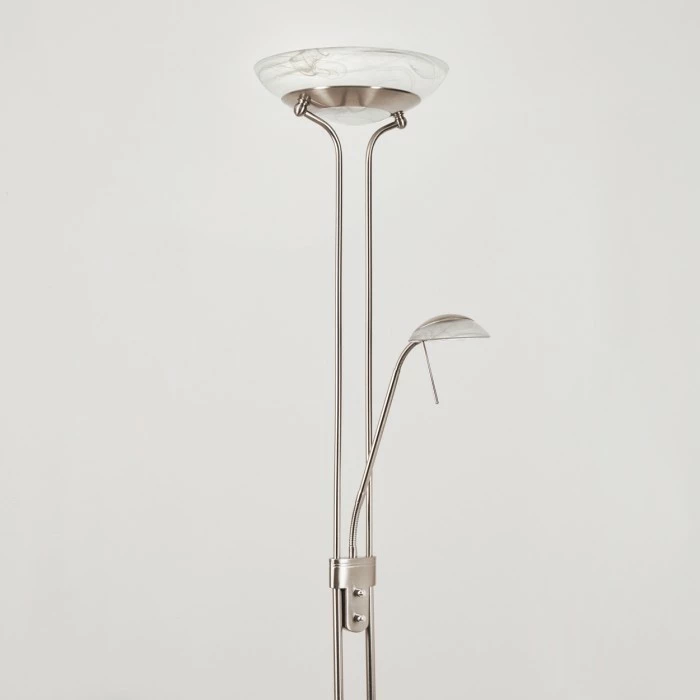 Hofstein Biot Deckenfluter LED Nickel-Matt, 2-flammig – Bild 8