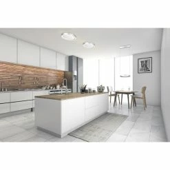 Bopp Leuchten AURA Deckenleuchte LED Silber, Aluminium, Weiß, 1-flammig