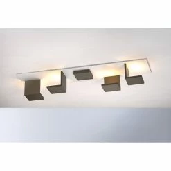 Bopp Leuchten REFLECTIONS Deckenleuchte LED Weiß, Bronze, 4-flammig