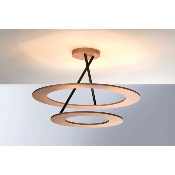 Bopp Leuchten STELLA Deckenleuchte LED Kupferfarben, Rosa, 9-flammig