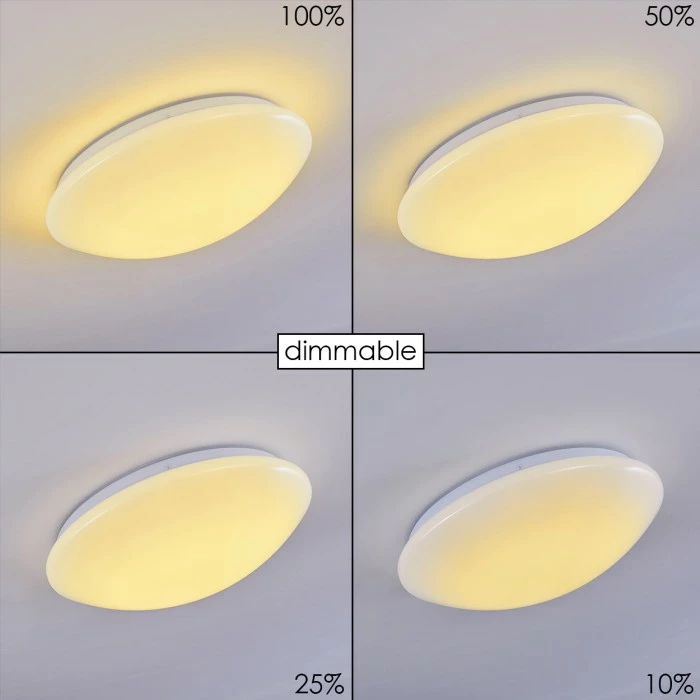 Hofstein Brighton Deckenleuchte LED Weiß, 1-flammig, Fernbedienung, Farbwechsler – Bild 11