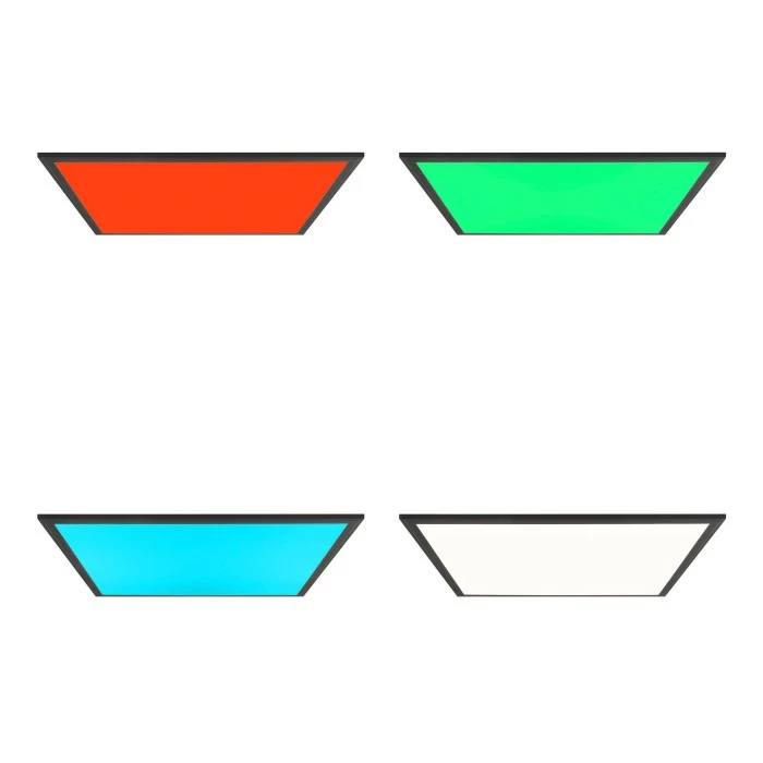 Brilliant Leuchten Brilliant Abie Deckenpanel LED Schwarz, 1-flammig, Fernbedienung – Bild 7