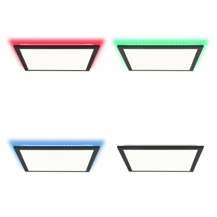 Brilliant Leuchten Brilliant Allie Deckenpanel LED Schwarz, 1-flammig, Fernbedienung – Bild 7