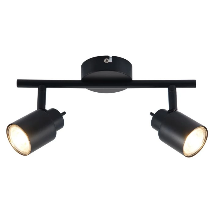 Brilliant Leuchten Brilliant Andres Deckenleuchte LED Schwarz, 2-flammig