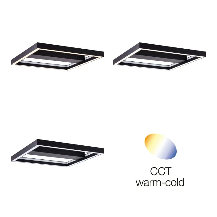 Brilliant Leuchten Brilliant Icarus Deckenleuchte LED Schwarz, 1-flammig, Fernbedienung, Farbwechsler – Bild 12