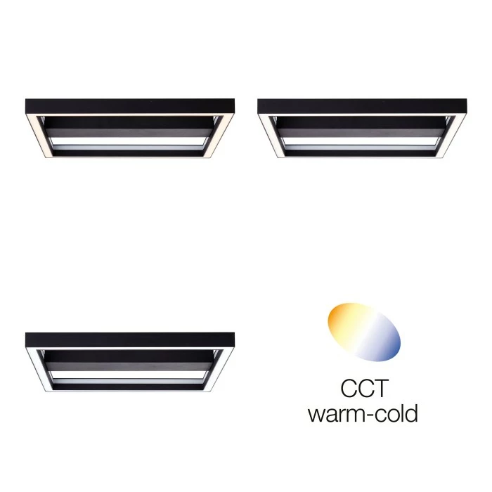 Brilliant Leuchten Brilliant Icarus Deckenleuchte LED Schwarz, 1-flammig, Fernbedienung, Farbwechsler – Bild 14