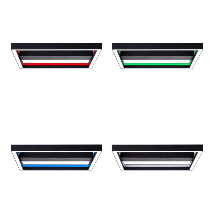 Brilliant Leuchten Brilliant Icarus Deckenleuchte LED Schwarz, 1-flammig, Fernbedienung, Farbwechsler – Bild 15