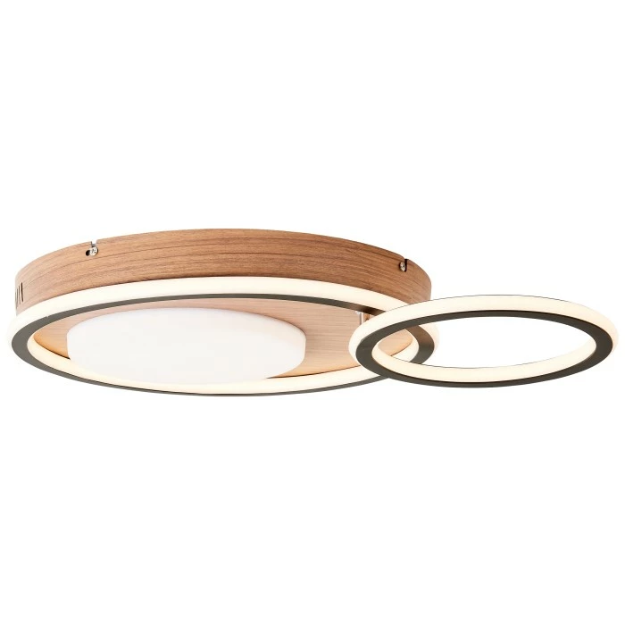 Brilliant Leuchten Brilliant Karney Deckenleuchte LED Schwarz, Braun, 1-flammig – Bild 2