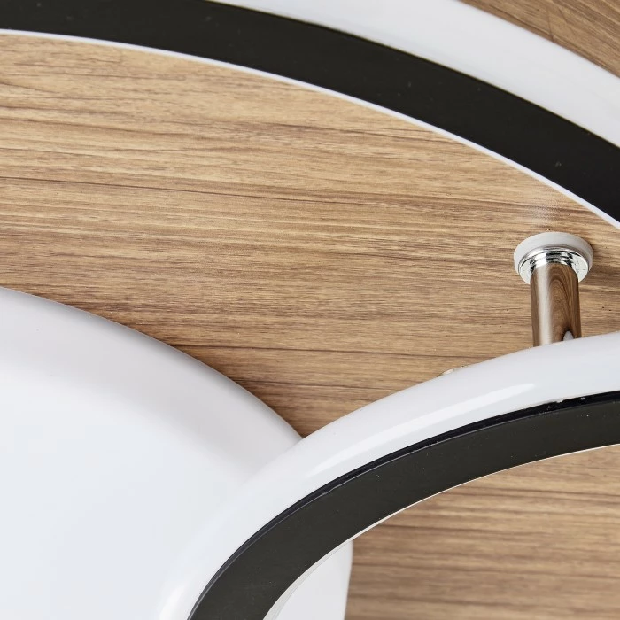 Brilliant Leuchten Brilliant Karney Deckenleuchte LED Schwarz, Braun, 1-flammig – Bild 6