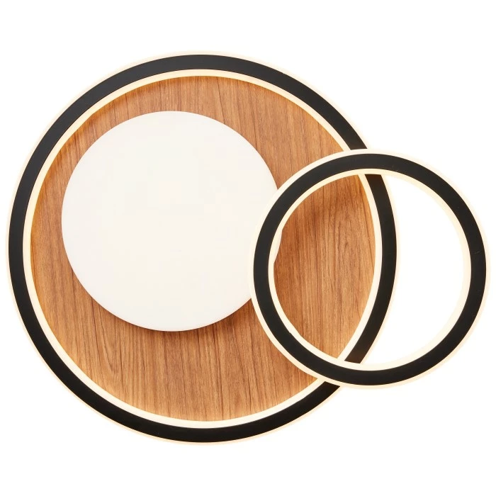 Brilliant Leuchten Brilliant Karney Deckenleuchte LED Schwarz, Braun, 1-flammig – Bild 7