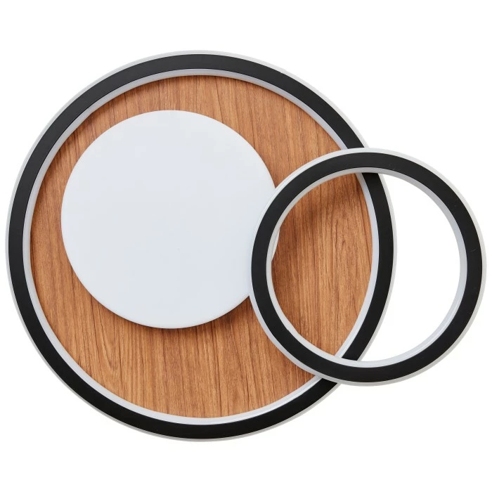 Brilliant Leuchten Brilliant Karney Deckenleuchte LED Schwarz, Braun, 1-flammig – Bild 8