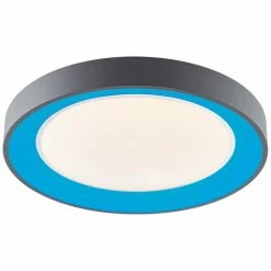 Brilliant Leuchten Brilliant Katia Deckenleuchte LED Grau, 1-flammig, Fernbedienung