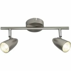 Brilliant Leuchten Nano Deckenspot LED Eisen, 2-flammig