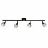 Brilliant Leuchten Noris Deckenspot LED Schwarz, 4-flammig