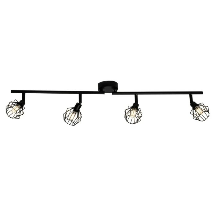 Brilliant Leuchten Noris Deckenspot LED Schwarz, 4-flammig
