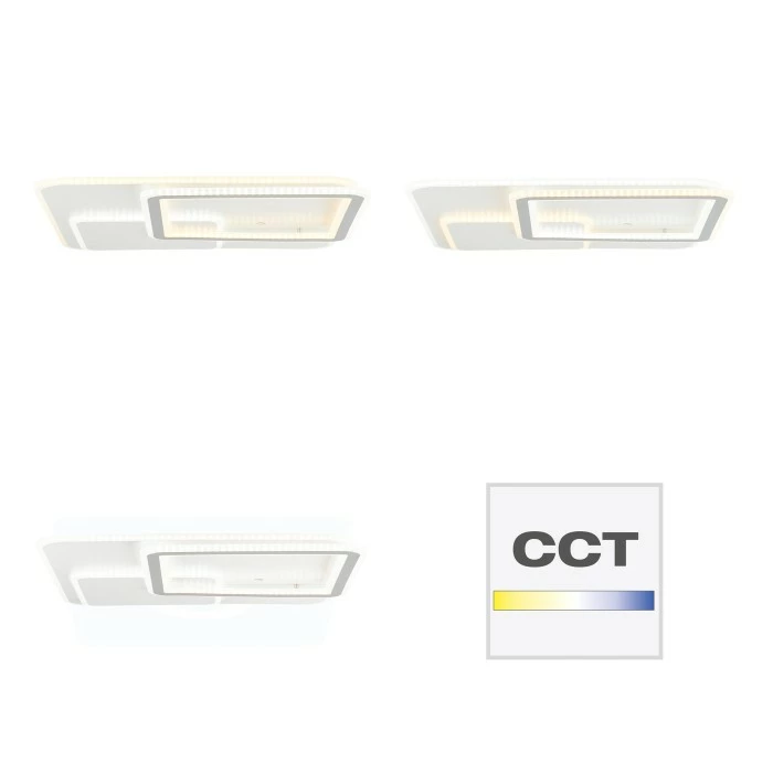 Brilliant Leuchten Savare Deckenleuchte LED Grau, Weiß, 1-flammig, Fernbedienung – Bild 10