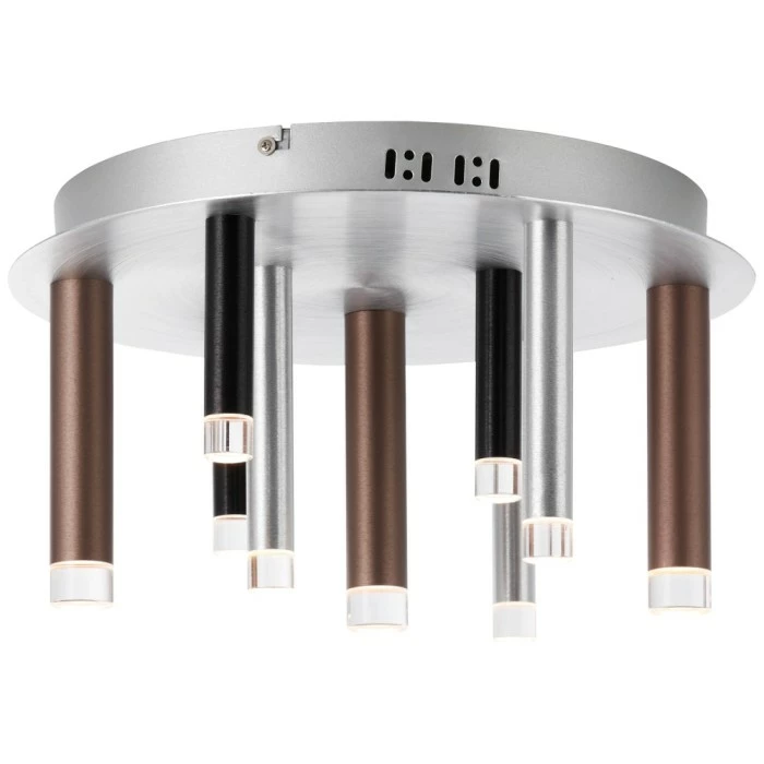 Brilliant Leuchten Brilliant Living Cembalo Deckenleuchte LED Aluminium, 9-flammig