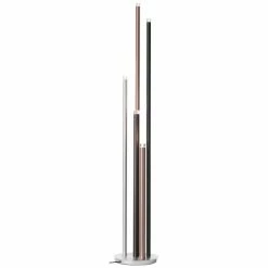 Brilliant Leuchten Brilliant Living Cembalo Standleuchte LED Aluminium, 5-flammig